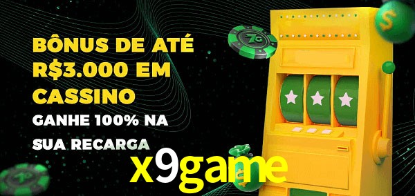 x9game melhor bônus de depósito